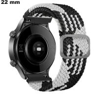 Bracelet 22 mm de montre Tissu Noir ● Envoi en 24h