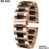 Acheter Bracelet 22mm Samsung Doré rose de montre connectée