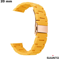 Armband Orange Suunto 20 mm für Smartwatch Hochwertige Harz