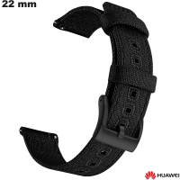Armband 22mm Huawei Smartwatch Textil Schwarz günstig