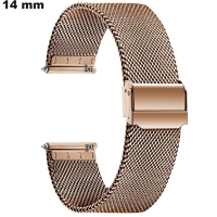 Vente Bracelet de montre Acier Inoxydable 14mm Doré rose