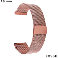 Armband aus Edelstahl für Smartwatch Fossil in hochwertigem Roségold