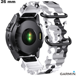Pulsera Militar smartwatch h Garmin 26 mm silicona