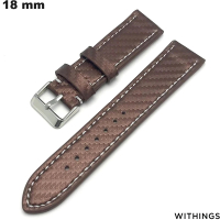 Bracelet 18 mm Withings aus echtem braunem Leder kaufen