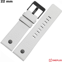 Armband OnePlus Uhr Echtes Leder 22 mm Weiß günstig