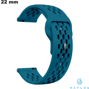 Bracelet Haylou 22mm Caoutchouc Bleu smartwatch