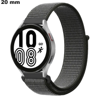 Armband Grau u Nylon 20mm für Uhr \ Kostenloser Versand ab 20€