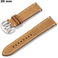 Armband 20mm Braun Echtes Leder Uhr - Versand in 24h