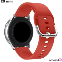 Bracciale 20 mm Amazfit Caoutchouc Rosso tendenza economica