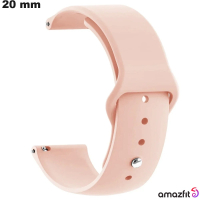 Armband Rose für Uhr Gummi 20mm Amazfit günstig