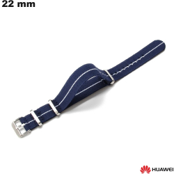 Huawei Blauwe Stof Armband 22 mm voor smartwatch