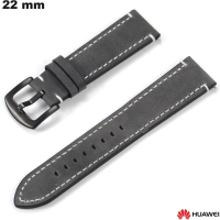 Verkauf von grauem Huawei 22 mm Armband aus echtem Leder Uhr