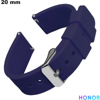 Armband Blau Gummi 20mm Honor u für preiswerte Uhr