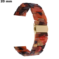 Bracelete 20mm Resina Laranja de relógio ● Entrega Grátis