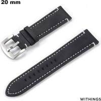 Armbanduhr Kauf Schwarz 20mm Withings Echtes Leder