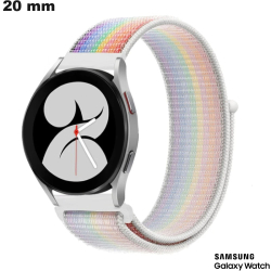 Pulseira 20 mm Samsung relógio Tecido Multicolorido