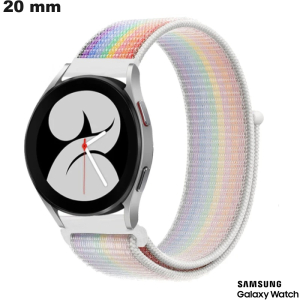 Armband 20 mm Samsung Uhr Stoff Multicolor \ Kostenloser Versand