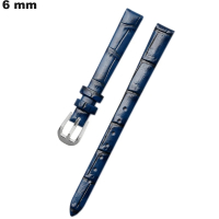 Bracelet Bleu f montre 6mm Cuir véritable
