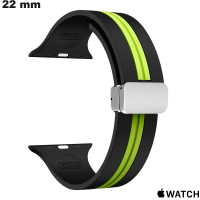 Bracelet Apple Watch moderne montre connectée Noir 22 mm pas cher