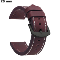 Armband Braun 20mm klassische Uhr aus hochwertigem Kunstleder