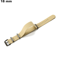 Armband Nylon für Uhr 18 mm Beige \ Schneller Versand