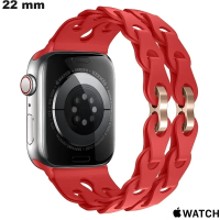 Koop 22 mm Apple Watch Silicone Rode smartwatch Bracelet