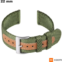 Armband Grün 22mm Nylon Xiaomi Smartwatch von hoher Qualität