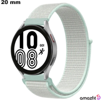 Bracelet smartwatch Nylon 20mm Amazfit Bleu : Livraison Gratuite