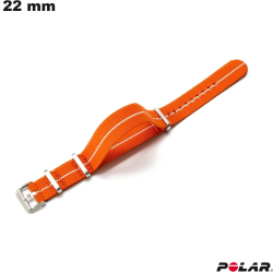 Armband Stof 22 mm voor slimme horloge Oranje Polar