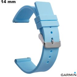 Bracelet Bleu Caoutchouc 14 mm Course Garmin pour montre