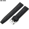 Robuste Armband Zwarte 22 mm Silicoon \ Gratis Verzending