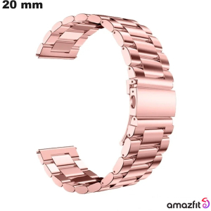 Armband Edelstahl Amazfit Uhr 20 mm Rosa - Einfache Montage