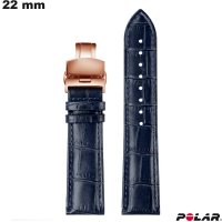 Armband Polar Eleganz Blau echte Leder Uhr günstig
