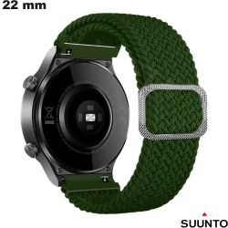 Pulseira de 22mm extensível Tecido para relógio conectado Suunto