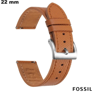 Armband echtes Leder 22 mm braun Fossil Uhr günstig Armband echtes Leder 22 mm braun Fossil Uhr günstig