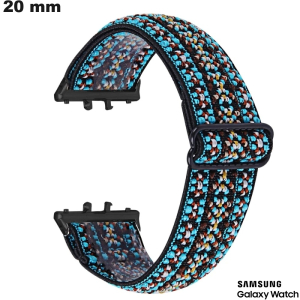 Acheter Bracelet Nylon montre Samsung tendance Noir 20mm