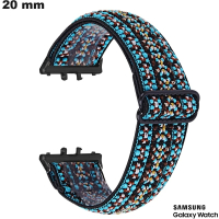 Acheter Bracelet Nylon montre Samsung tendance Noir 20mm
