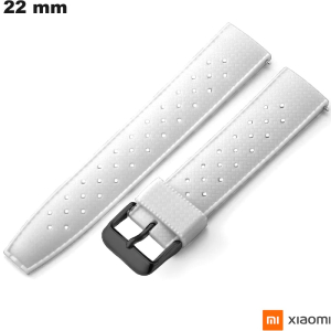 Bracciale 22mm Caoutchouc smartwatch Bianco Xiaomi Casual di qualità