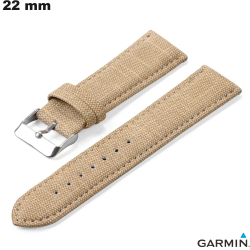 Bracelet Beige de montre intelligente Tissu 22 mm Garmin