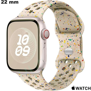 Venda de Pulseira 22 mm Beje smartwatch Borracha Apple Watch