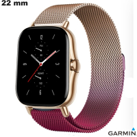 Armband für Garmin Uhr Rose Feines Metall 22 mm kaufen