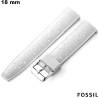 Armband Caoutchouc 18 mm Weiß Fossil Uhr: Versand kostenlos