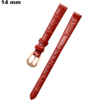 Armband aus echtem Leder für 14 mm Uhr Rot günstig