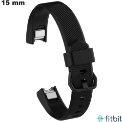 Bracciale Nero smartwatch 15mm FitBit Gomma