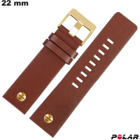 Verkoop Polar Horloge Band 22mm Echte Leer Bruin