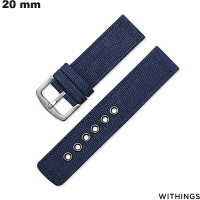 Armband 20 mm Uhr Withings Nylon Blau - Premium-Qualität