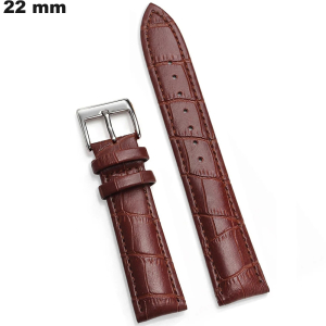 Echtes Lederarmband Braun 22mm / Bester Preis