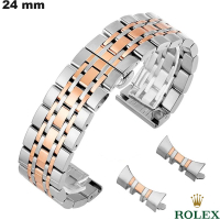 Venta de pulsera de 24 mm de Rolex de acero inoxidable para reloj Jubilee