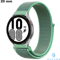 Bracelet Haylou Scratch Vert 20mm Tissu de smartwatch