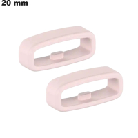 2 Passants bracelet Rose 20mm Caoutchouc  #  Meilleur Prix